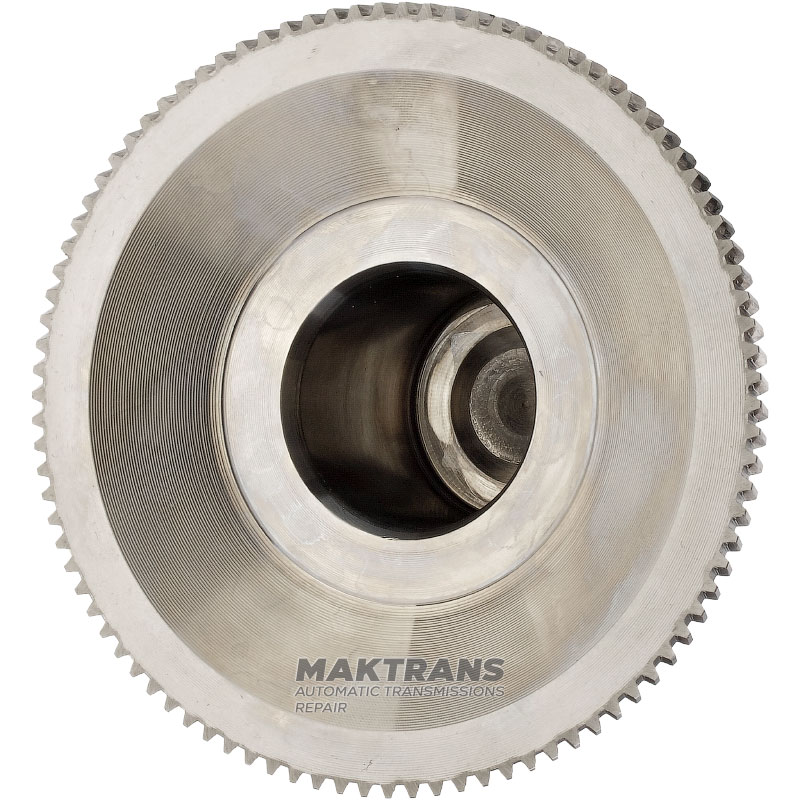 Zwischenwelle mit Flanschzahnkranz OVERDRIVE FORD E4OD, 4R100 — E9TZ-7A658-A, Bauhöhe 150 mm, 30 Zähne (Außen-Ø 25,15 mm)