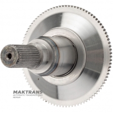 Zwischenwelle, Overdrive-Zahnkranzflansch FORD E4OD, 4R100 — Gesamthöhe 129 mm, 30 Keilwellen (Ø 25,30 mm)