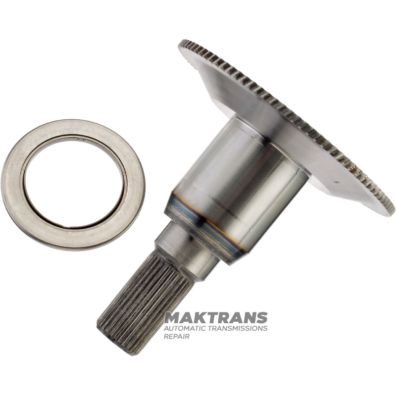 Zwischenwelle, Overdrive-Zahnkranzflansch FORD E4OD, 4R100 — Gesamthöhe 129 mm, 30 Keilwellen (Ø 25,30 mm)
