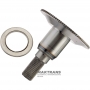 Zwischenwelle, Overdrive-Zahnkranzflansch FORD E4OD, 4R100 — Gesamthöhe 129 mm, 30 Keilwellen (Ø 25,30 mm)