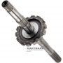 Abtriebswelle (mit Parkrad) FORD E4OD, 4R100 — Gesamtlänge 506 mm, 31 Zähne (Außen-Ø 34,30 mm), Parkrad 14 Zähne (Außen-Ø 142,10 mm)