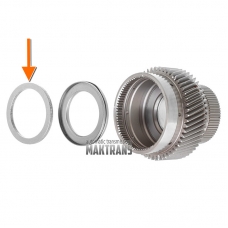Sonnenrad №1 Lagerscheibe FORD 10R80 – Dicke 3,80 mm, Außen-Ø 57,05 mm, Innen-Ø 45,60 mm