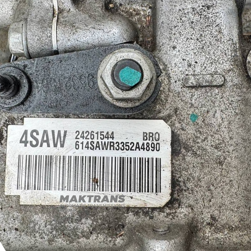 Automatikgetriebebaugruppe GM 6T40 2WD (FWD) – 24261544, Getriebekennzeichnung 4SAW (BUICK ENCORE 1.4L 6-Gang FWD, 2013-2014)