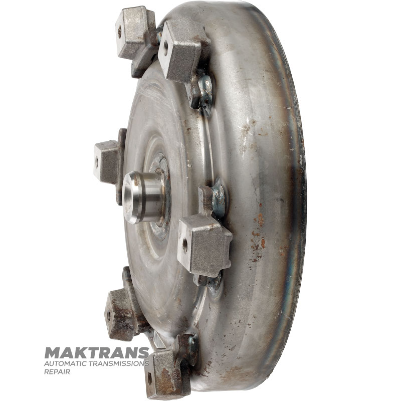 Vorderdeckel des Drehmomentwandlers AW A466ND, NISSAN RE6R01A – Außen-Ø Gehäuse 317 mm, Außen-Ø Führungszapfen 43,20 mm, 6 Befestigungslöcher (Innen-Ø 8,50 mm)