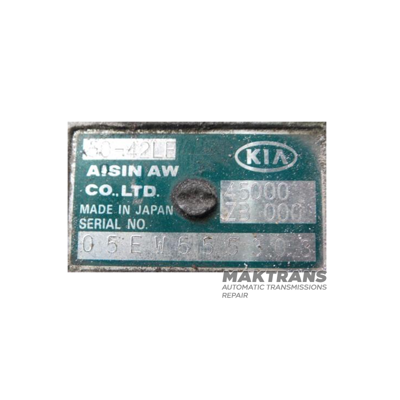 Automatikgetriebe AISIN WARNER 50-42LE (2WD) — 45000-ZB000 (Kia Carnival 2 (FIB/FLD) 2.9 HPDi 16)