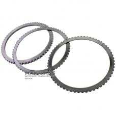Stahlfelgensatz COAST Clutch FORD E4OD, 4R100 - Stützscheibe (Dicke 6,35 mm, Innen-Ø 148,55 mm, 60 Zähne), Stahlscheibe (Dicke 2,05 mm, Innen-Ø 147,90 mm, 60 Zähne)