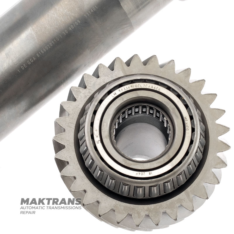 Zahnradsatz (29/31 Zähne) Heckantrieb VAG 0B5, DL501 - 0B5311921A (Gesamtlänge des angetriebenen Zahnrads 131 mm)