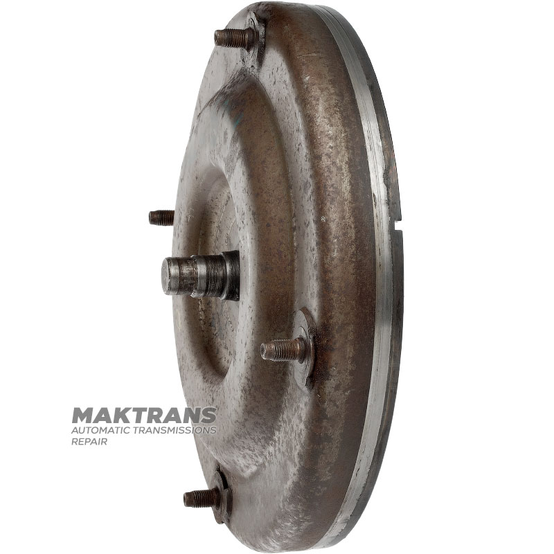 Vorderdeckel des Drehmomentwandlers FORD 5R44E, 5R55E, 5R55N, 5R55W, 5R55S — 7L2Z-7902-A, 7L2Z7902A (4 Befestigungsstifte, Außen-Ø des Führungszapfens 19 mm / 20,95 mm)