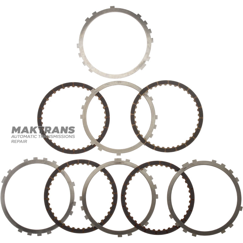 Satz Stahl- und Reibscheiben B1 Brake TOYOTA / LEXUS A760E, A760F - 4 Reibscheiben (Gesamtdicke des Satzes 19,65 mm), 3567660100, 3568160010