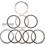 Satz Stahl- und Reibscheiben B1 Brake TOYOTA / LEXUS A760E, A760F - 4 Reibscheiben (Gesamtdicke des Satzes 19,65 mm), 3567660100, 3568160010