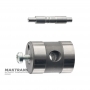 Eingangswelle, eine Klauenkupplung ZF 9HP48, 948TE – Gesamtwellenlänge 312 mm, Hohlrad 86 Zähne, Sonnenrad 94 Zähne (Außendurchmesser 124,85 mm)