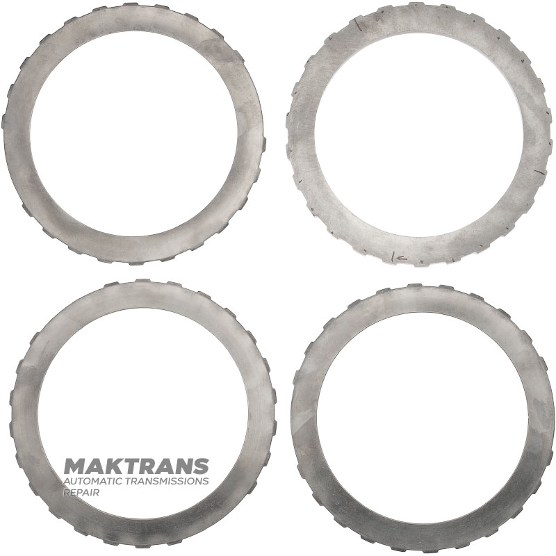 Satz Stahlfelgen DIRECT Cluthc FORD E4OD, 4R100 - Stützscheibe (Dicke 8.65 mm, Innen-Ø 129.90 mm, 26 Zähne), Stahlscheiben (3 Stück, Dicke 2 mm, Innen-Ø 129.90 mm, 26 Zähne)