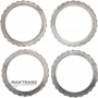 Satz Stahlfelgen DIRECT Cluthc FORD E4OD, 4R100 - Stützscheibe (Dicke 8.65 mm, Innen-Ø 129.90 mm, 26 Zähne), Stahlscheiben (3 Stück, Dicke 2 mm, Innen-Ø 129.90 mm, 26 Zähne)