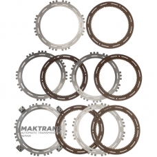 C3-Kupplung ALLISON 3000 Series Stahl- und Reibplattensatz – 29536345, 29536336, 29501424, 5 Reibplatten (Gesamtdicke des Satzes 26,60 mm)