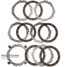 C4-Kupplung ALLISON 3000 Series Stahl- und Reibplattensatz – 29536345, 29536336, 29501424, 5 Reibplatten (Gesamtdicke des Satzes 29,05 mm)