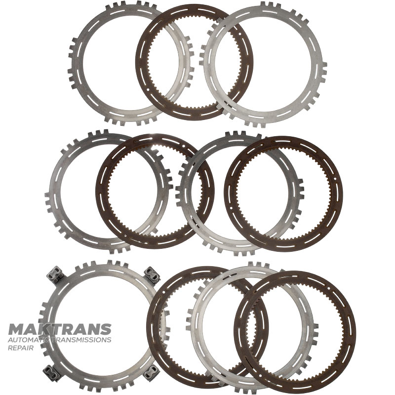 C4-Kupplung ALLISON 3000 Series Stahl- und Reibplattensatz – 29536345, 29536336, 29501424, 5 Reibplatten (Gesamtdicke des Satzes 29,05 mm)
