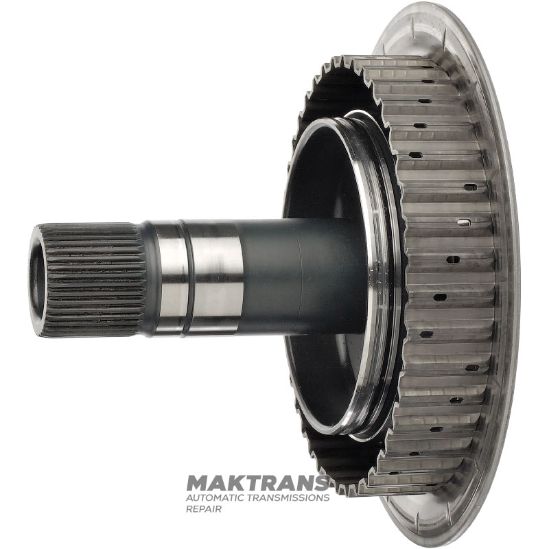 Trommelmotorkupplung VAG eHybrid 0DD DQ400 — 0DD141759J (Gesamthöhe 129 mm, 40 Keile (Außen-Ø 33,55 mm), Außen-Ø Trommel 131,30 mm)