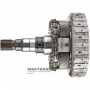 Hinteres Planetengetriebe Nr. 4 (komplett mit Ausgangswelle), D-Kupplungstrommel (leer, ohne Scheiben) ZF 8HP70 1087242223 – Gesamthöhe 233 mm, 4 Satelliten, 23 Keilwellenverzahnung (Außen-Ø 30,79 mm)