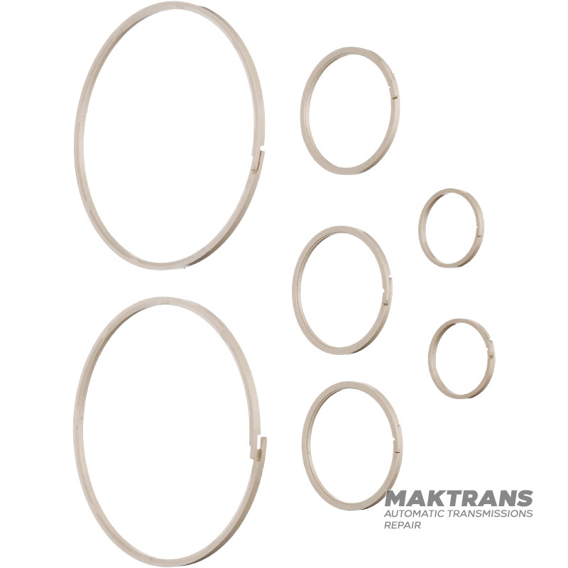Set aus Teflon- und Kunststoffspaltringen JATCO JF018E, JF019E - 9 Ringe im Set
