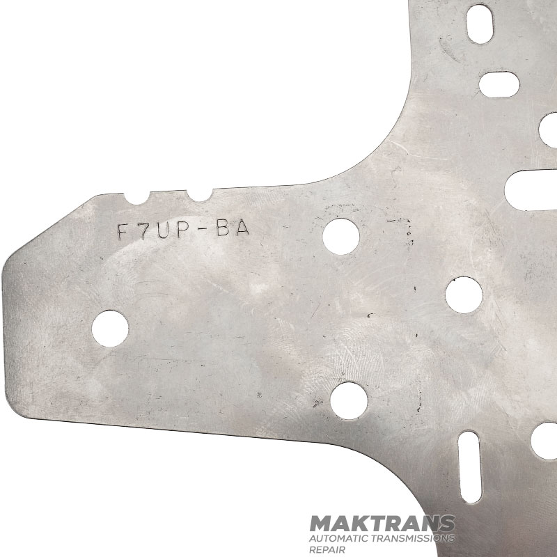 Trennplatte Hydraulikeinheit FORD E4OD, 4R100 — Kennzeichnung F7UP-BA