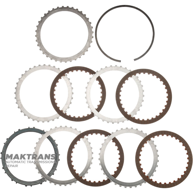 K27 Kupplungstrommel und Ausgangswelle (2WD) Mercedes-Benz 725.0 – Gesamthöhe 198 mm, 30 Keilwellen (Außendurchmesser 31,65 mm), 4 Reibscheiben (Gesamtdicke des Kits 20,05 mm)