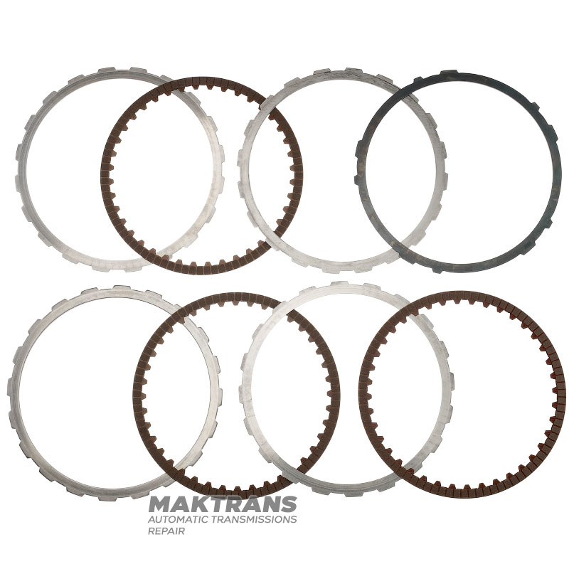 Stahl- und Reibscheibensatz B08 Bremse Mercedes-Benz 725.0 - 3 Reibscheiben (Gesamtdicke des Satzes 16 mm)
