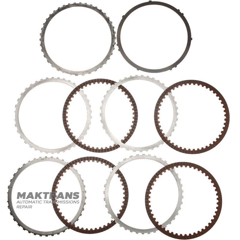 Stahl- und Reibscheibensatz B06 Bremse Mercedes-Benz 725.0 - 4 Reibscheiben (Gesamtdicke des Satzes 17,80 mm)
