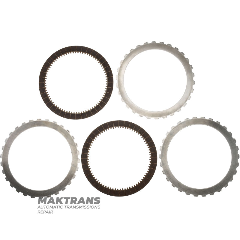 Satz Stahl- und Reibscheiben für Hydraulikgetriebe ZF 8HP - 2 Reibscheiben (Gesamtdicke des Satzes 13,80 mm)