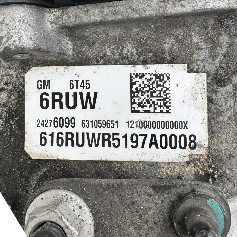 Automatikgetriebebaugruppe (mit Drehmomentwandler) GM 6T45 2WD — Kennzeichnung 6RUW, 24276099