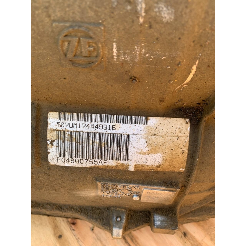 Automatikgetriebe (ohne Drehmomentwandler, ohne Verteilergetriebe) ZF 8HP70, 4WD — P68283165AA, P04800755AF, 1087020051, 1087401746 (DODGE RAM DS - RAM 1500 PICKUP, 3,0-l-V6-Turbodieselmotor (EXF))