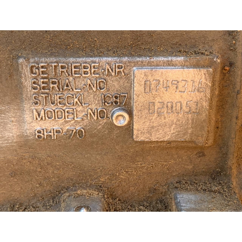 Automatikgetriebe (ohne Drehmomentwandler, ohne Verteilergetriebe) ZF 8HP70, 4WD — P68283165AA, P04800755AF, 1087020051, 1087401746 (DODGE RAM DS - RAM 1500 PICKUP, 3,0-l-V6-Turbodieselmotor (EXF))