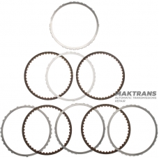 Satz Stahl- und Reibscheiben B1 Brake AISIN WARNER AWF8G30, TOYOTA / LEXUS UB80E, UB80F, VAG AQ300 (09S) - 4 Reibscheiben (Gesamtdicke des Satzes 19 mm)