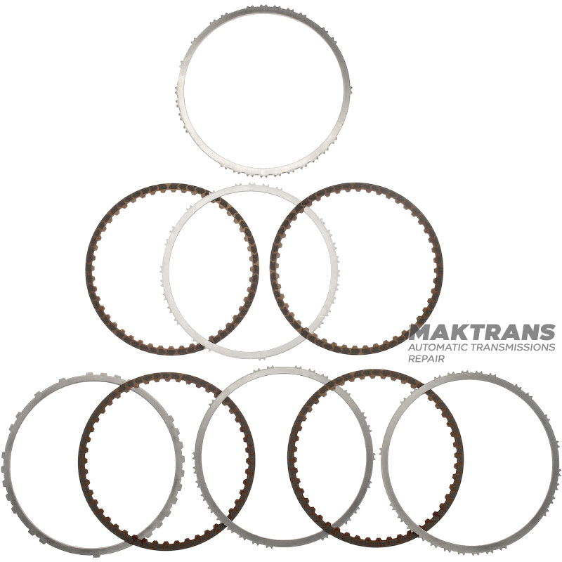 Satz Stahl- und Reibscheiben B1 Brake AISIN WARNER AWF8G30, TOYOTA / LEXUS UB80E, UB80F, VAG AQ300 (09S) - 4 Reibscheiben (Gesamtdicke des Satzes 19 mm)