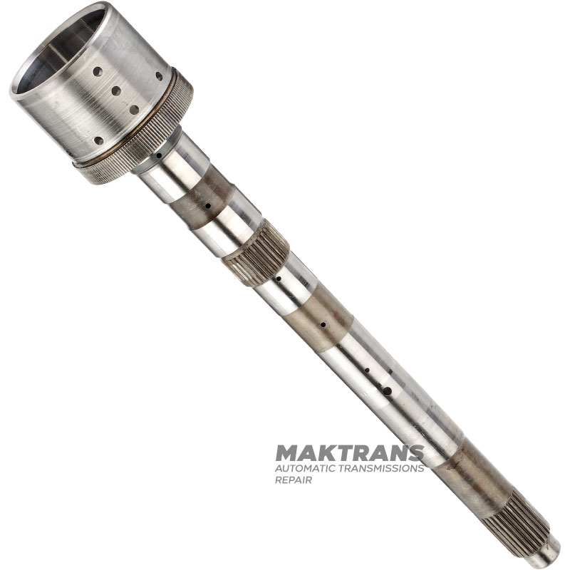 Eingangswelle FORD 6F50, 6F55 / GM 6T70, 6T70 - Gesamtlänge 308 mm, 27 Keilwellen, 9 Löcher am Umfang