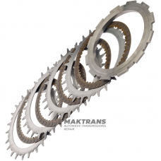 Satz Stahl- und Reibscheiben Low & Reverse Brake MAZDA CW6A-EL, EW6A-EL – 4 Reibscheiben (Gesamtdicke des Satzes 23,35 mm)