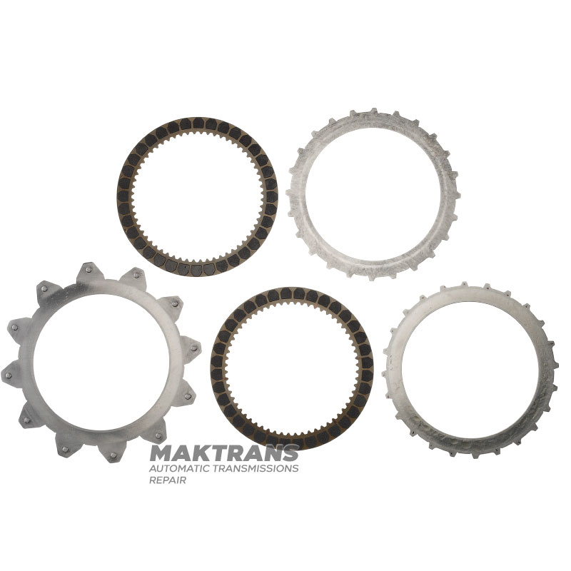 Satz Stahl- und Reibscheiben 3-5-R Kupplung MAZDA CW6A-EL, EW6A-EL - 2 Reibscheiben (Gesamtdicke des Satzes 10,80 mm)