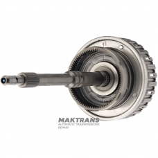 Eingangswelle, K2 Kupplung Braban (leer, ohne Scheiben) MERCEDES-BENZ 722.9— Gesamtwellenlänge 417 mm, 86 Zähne am Zahnkranz, vom Kolben bis zum Anschlag 28 mm