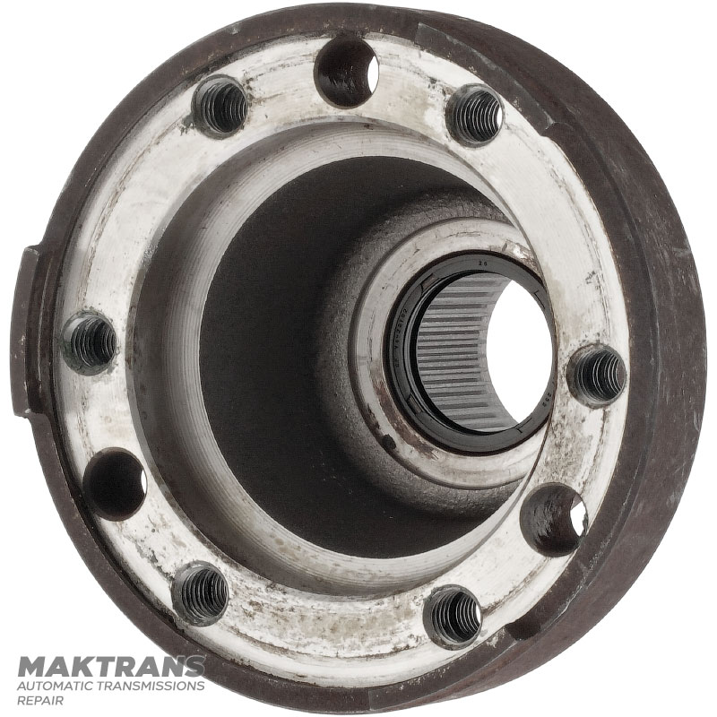 Abtriebswellenflansch ZF 8HP50, GA8HP50Z (Alfa Romeo Giulia (952) 2.2d, 1101014166, 55266388, 55268532) - Höhe 104 mm, 43 Zähne, 6 Befestigungslöcher (Innen-Ø 8,40 mm)