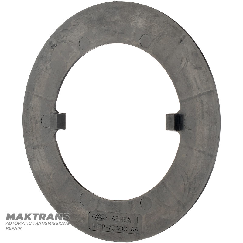 Gleitscheibe (Kunststoff) FORD E4OD, 4R100 — F1TP-7G400-AA (Außen-Ø 117 mm, Innen-Ø 76,20 mm, Dicke 1,57 mm, Höhe 5,85 mm)