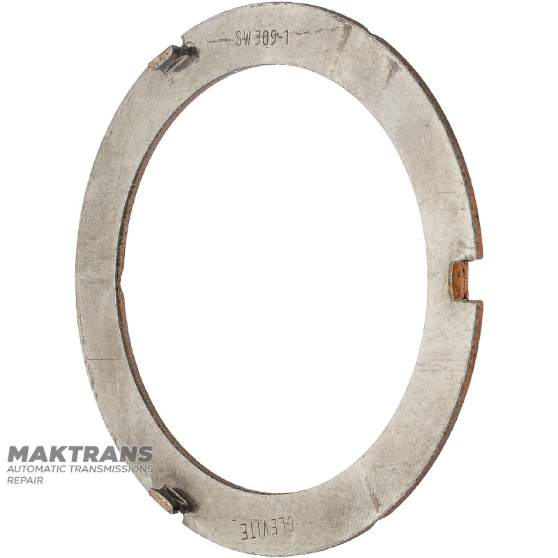 Gleitscheibe (Bimetall) FORD E4OD, 4R100 — Höhe 4,50 mm, Dicke 1,60 mm, Außen-Ø 72,65 mm, Innen-Ø 55,90 mm