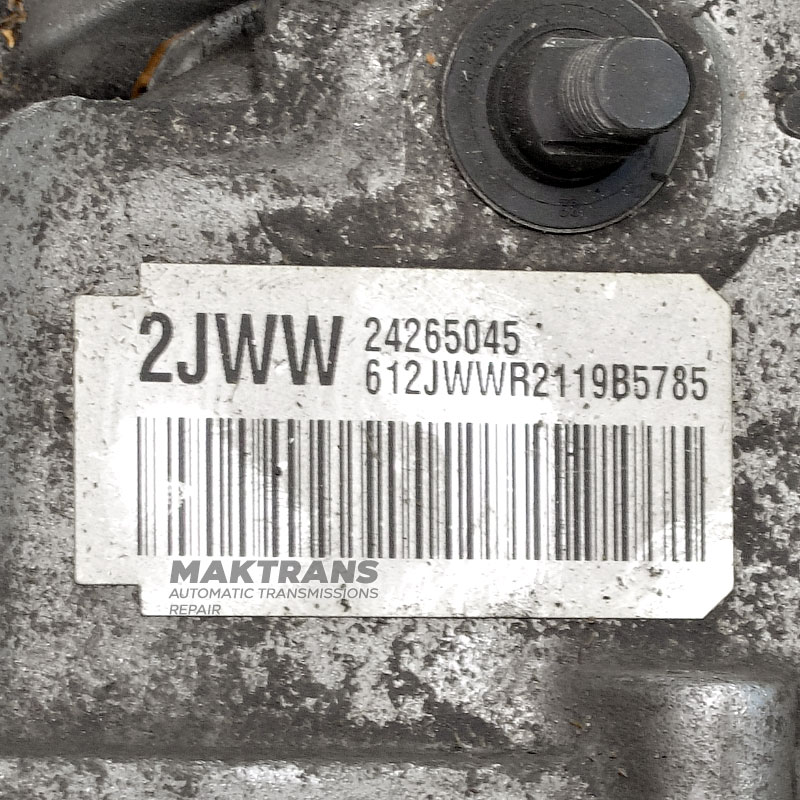 Automatikgetriebe (komplett, ohne Drehmomentwandler, ohne Ventilkörper) GM 6T40 FWD (2WD) — Kennzeichnung 2JWW, 24265045
