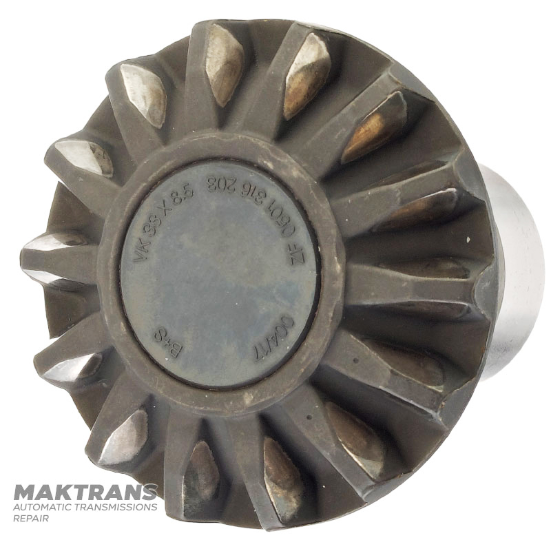 ZF 4HP20 Differential-Achsritzel - Bauhöhe 75 mm, 14 Zähne (Außen-Ø 75,60 mm), 37 Keilwellenverzahnung
