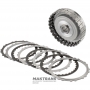 UNDERDRIVE-Trommelbaugruppe mit Scheiben [3 Reibscheiben] Automatikgetriebe A4CF0 08-up 4541402400 4542402400 4541602400 4542002400