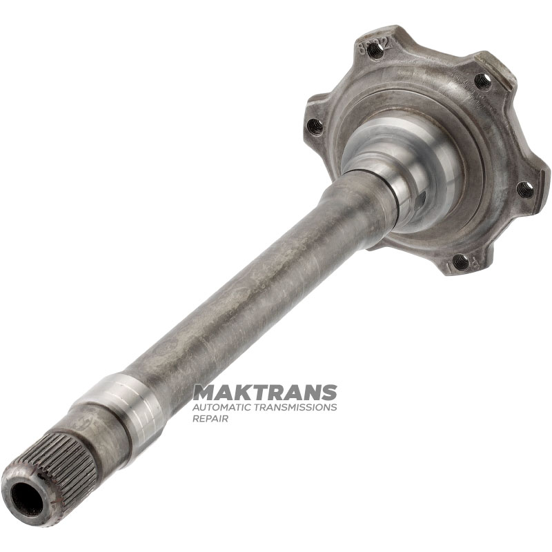 Flansch mit Welle ZF 5HP19FLA - Gesamtlänge 364 mm, 37 Keilwellen (Außen-Ø 30 mm), 01V409355
