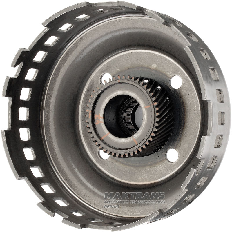 Sonnenrad des Zentral- und Hinterradplanetengetriebes FORD 5R55N, 5R55W, 5R55S — mit Nadellager auf der Außenseite, 4L2Z-7A019-AA, 27 Zähne (Außen-Ø 39 mm) / 47 Zähne (Außen-Ø 58,95 mm)