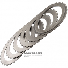 K2 Clutch VAG DSG6 DQ250 02E Stahlscheibensatz - Gesamtdicke 10,60mm, 5 Reibscheiben