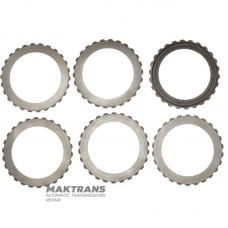 K2 Clutch VAG DSG6 DQ250 02E Stahlscheibensatz - Gesamtdicke 10,60mm, 5 Reibscheiben