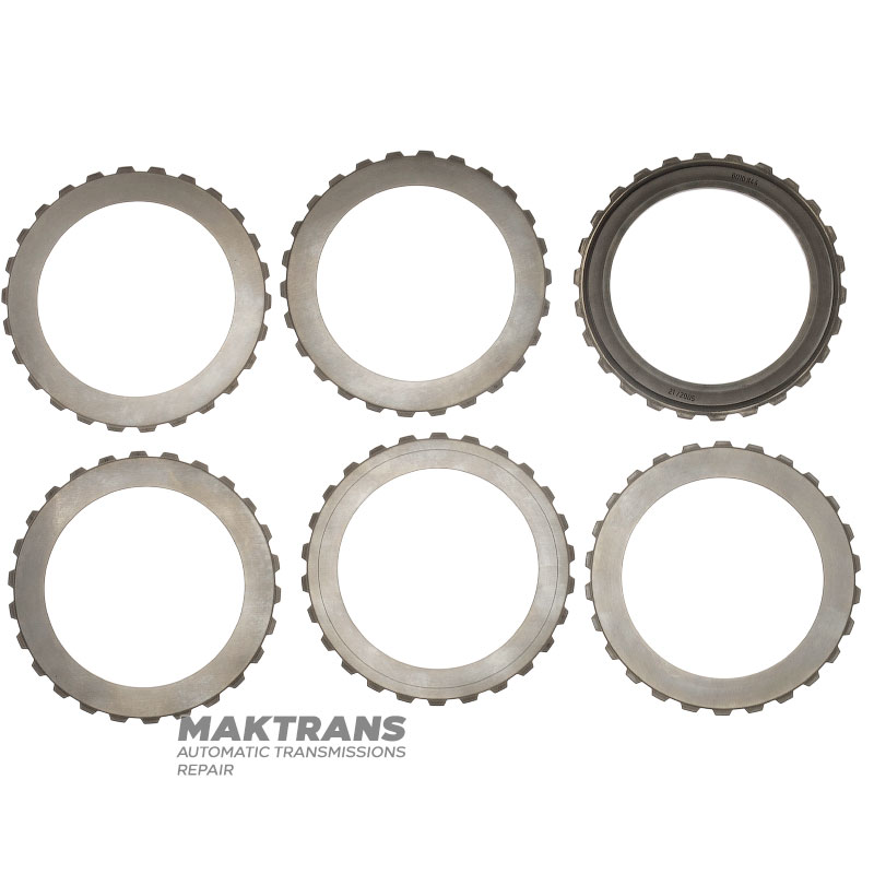 K2 Clutch VAG DSG6 DQ250 02E Stahlscheibensatz - Gesamtdicke 10,60mm, 5 Reibscheiben