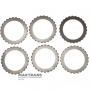K2 Clutch VAG DSG6 DQ250 02E Stahlscheibensatz - Gesamtdicke 10,60mm, 5 Reibscheiben