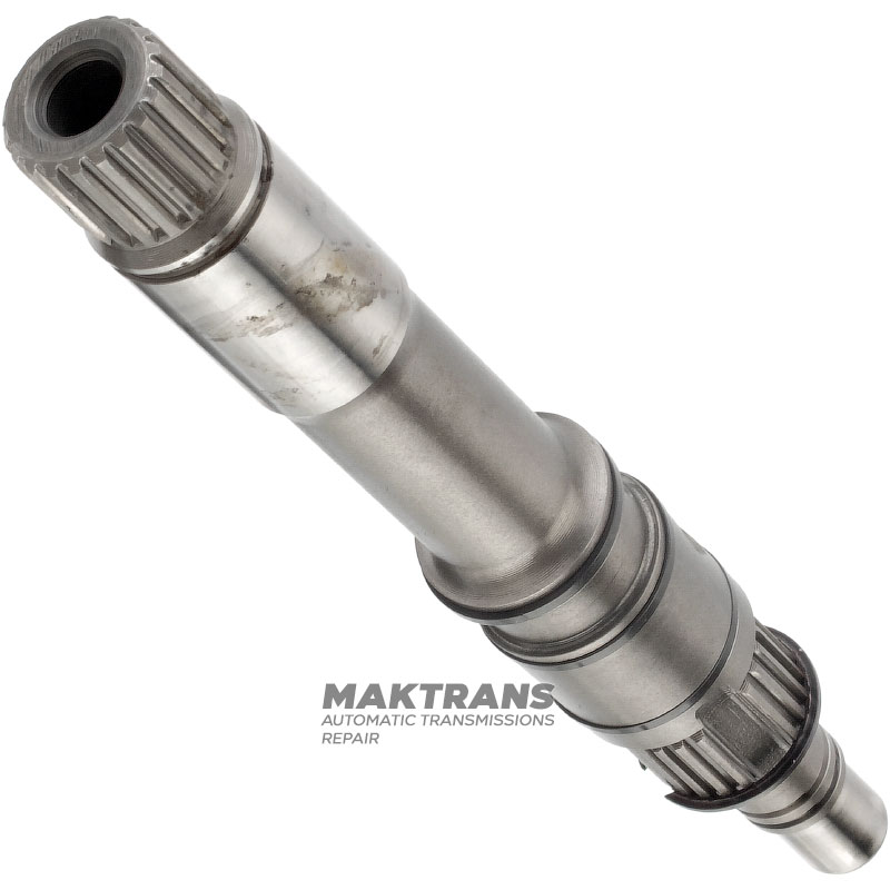 Eingangswelle Kupplung JATCO CVT JF010E - Wellenlänge 204 mm, 20 Keilwellen (Außen-Ø 21,45 mm), für 5 Spaltringe